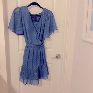 Polka Dot Blue Cocktail dress..